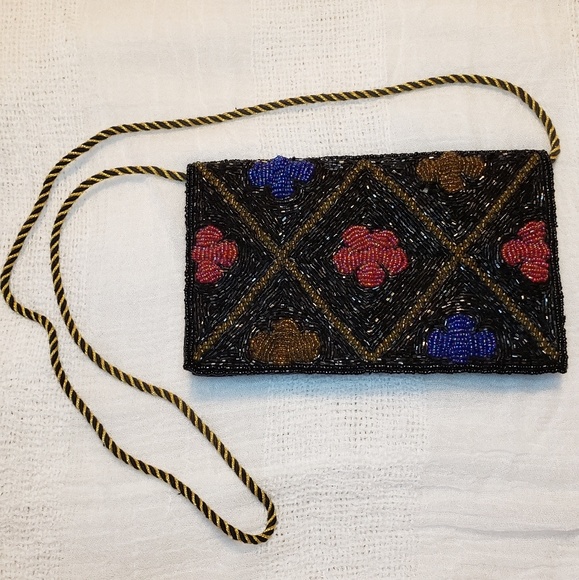 Handbags - 3 for $10-Vintage Beaded Crossbody Purse, Handmade